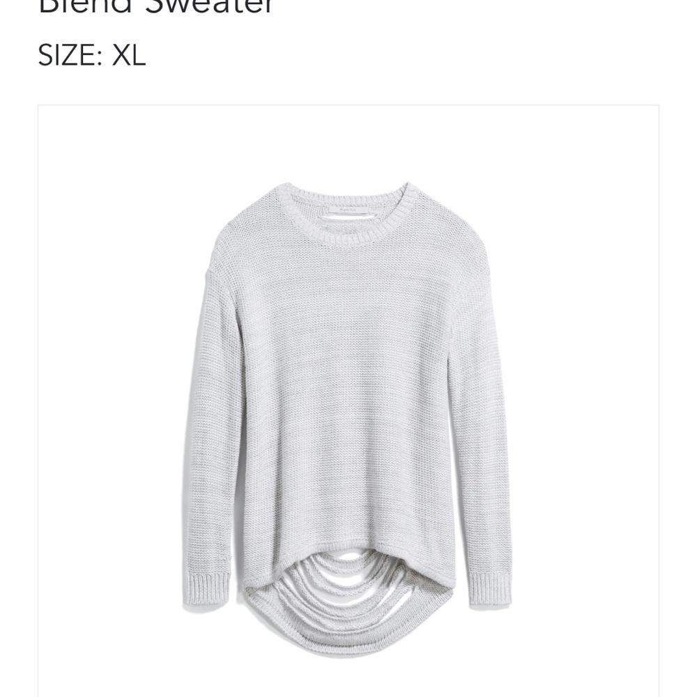 NWOT StitchFix Distressed back sweater Sz XL
